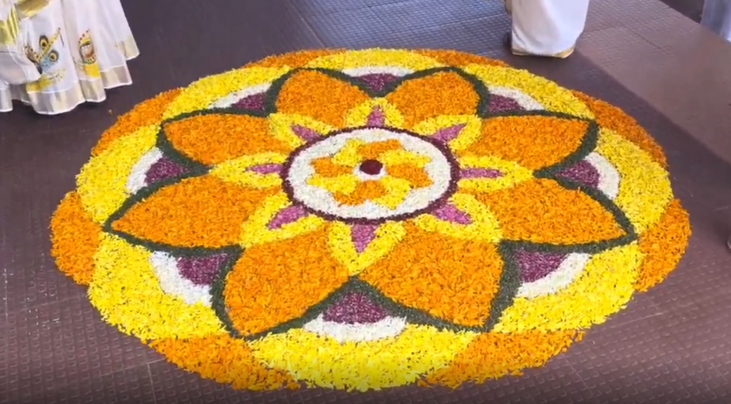 Pookalam Flower Rangoli